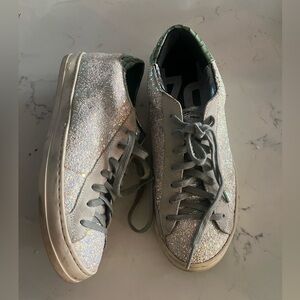 P448 John Glitter Low Top Sneaker Size 37